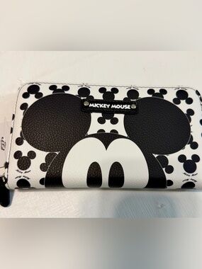 Mickey Mouse Black & White Graphic Wallet